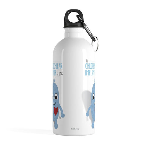 Love Monster Stainless Steel Water Bottle, knitter Gift, Hard of hearing mug, Cochlear Implant Mug, UNC Water Bottle